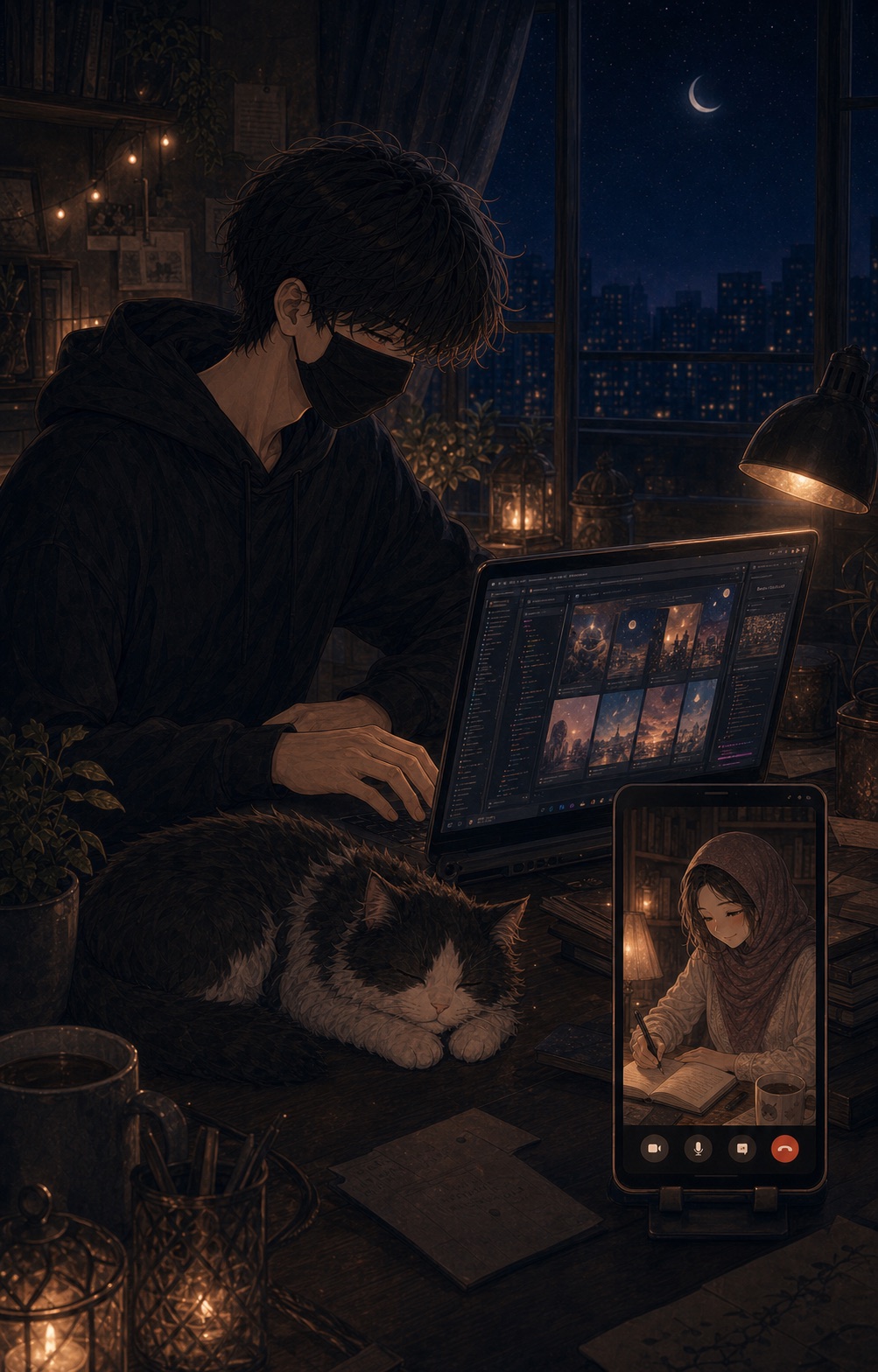 Ghostie secretly building the story archive for Mimi